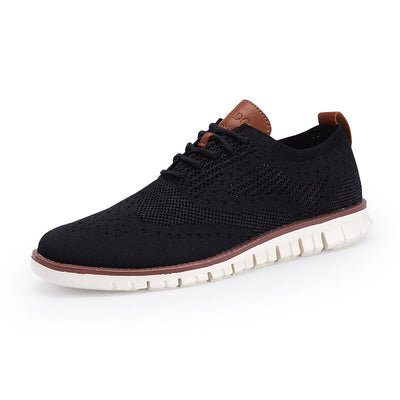 Jonas | Sapatos de renda masculina com parte superior respirável: leve, flexível e elegante