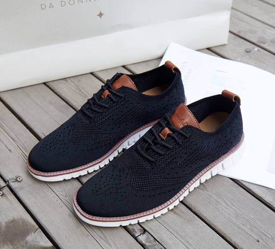 Jonas | Sapatos de renda masculina com parte superior respirável: leve, flexível e elegante