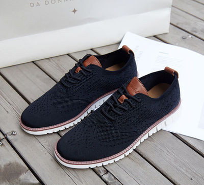 Jonas | Sapatos de renda masculina com parte superior respirável: leve, flexível e elegante