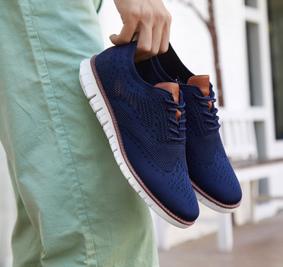Jonas | Sapatos de renda masculina com parte superior respirável: leve, flexível e elegante