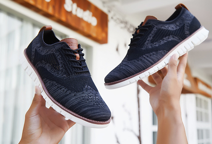 Jonas | Sapatos de renda masculina com parte superior respirável: leve, flexível e elegante