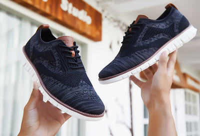 Jonas | Sapatos de renda masculina com parte superior respirável: leve, flexível e elegante