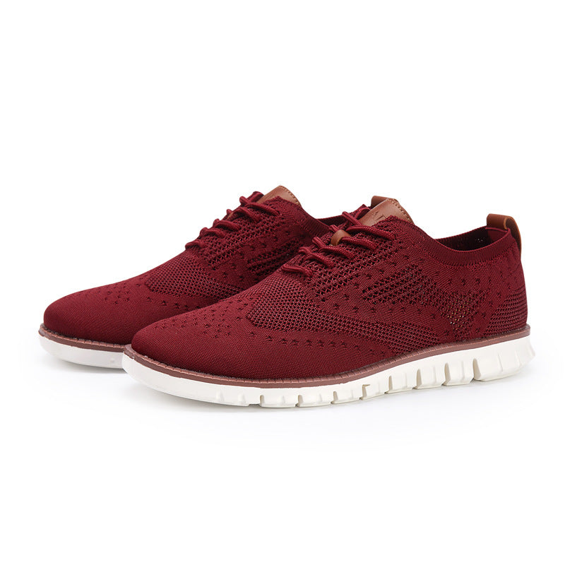 Jonas | Sapatos de renda masculina com parte superior respirável: leve, flexível e elegante