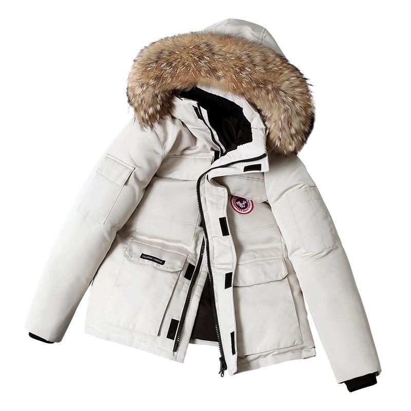 Warmer und dicker Herren Parka Bequeme Winterjacke | mit Fellkapuze