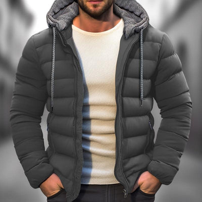 Jaqueta com capuz masculino