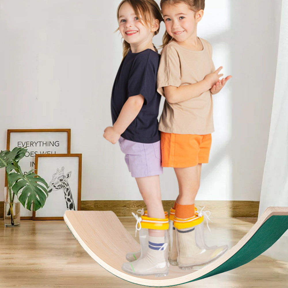 Tabela de equilíbrio, mesa de equilíbrio de madeira natural para crianças - Open Montessori Toy para o jogo criativo