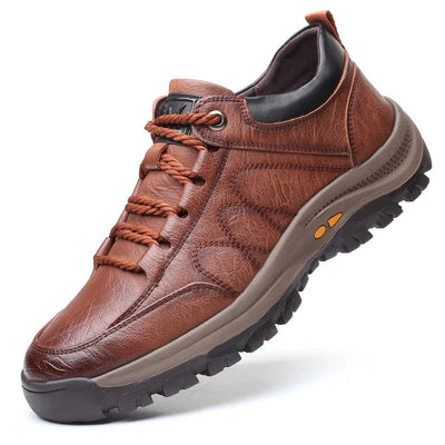 Sapatos ortopédicos de couro masculino
