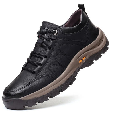 Sapatos ortopédicos de couro masculino