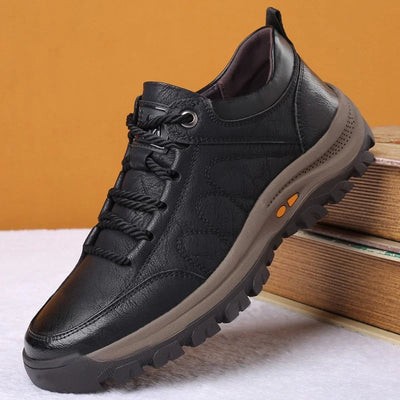 Sapatos ortopédicos de couro masculino