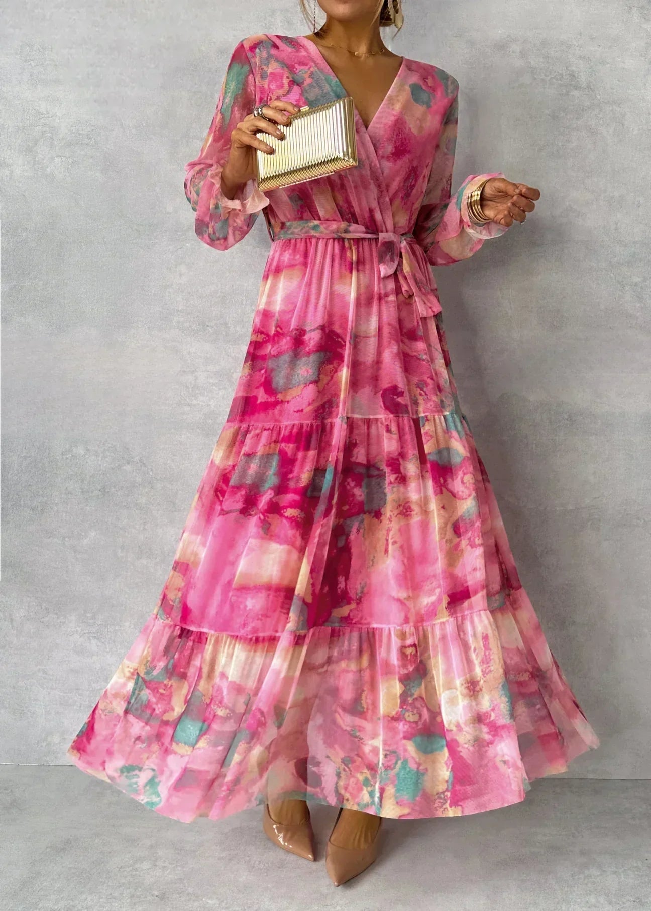 Vestido de verão de Sleeved para mulheres - moda moderna e casual