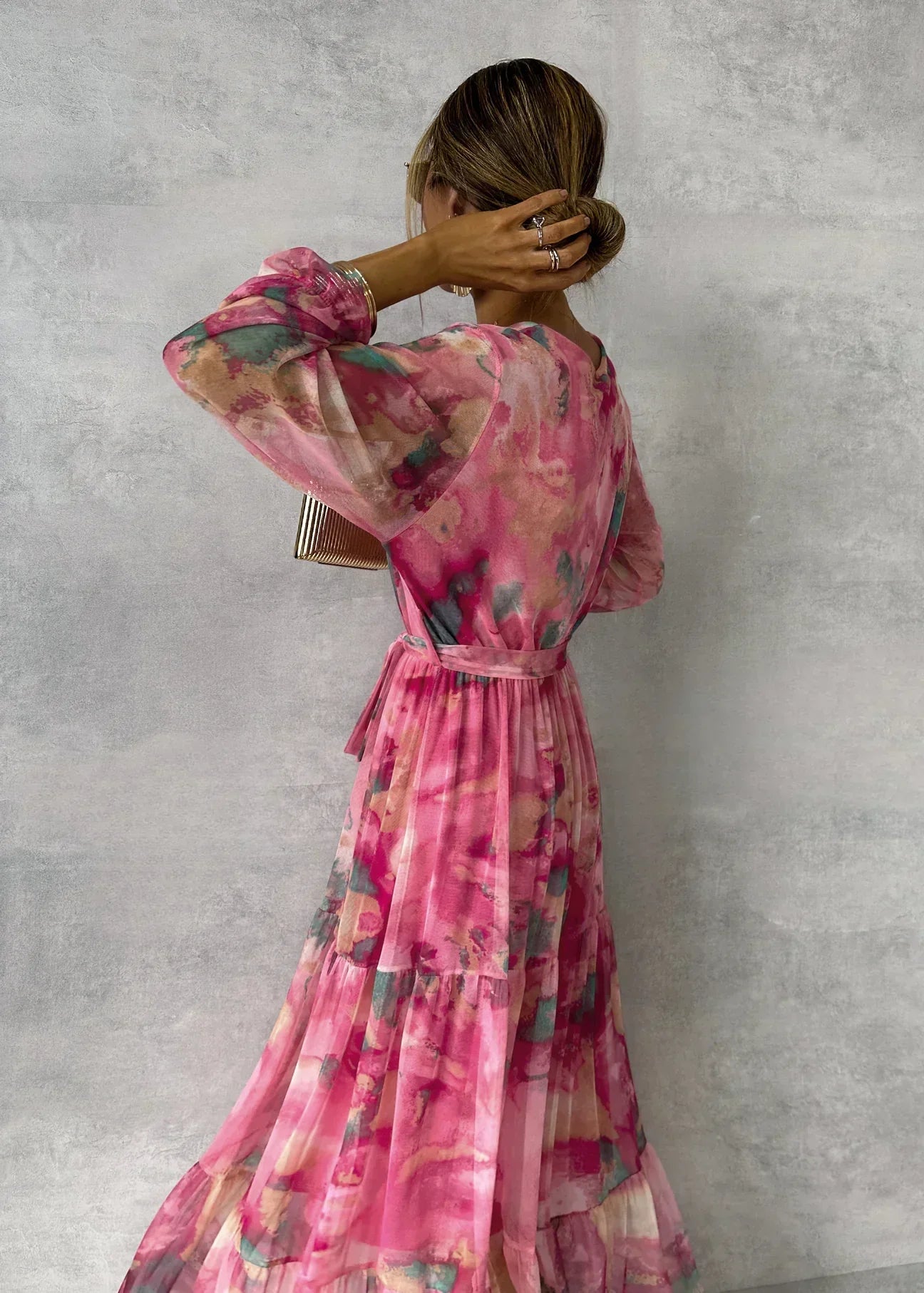 Vestido de verão de Sleeved para mulheres - moda moderna e casual