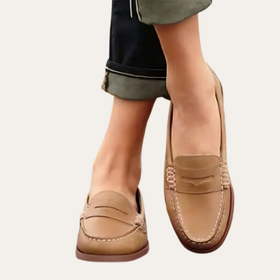 Mocassini da donna in pelle scarpe comode