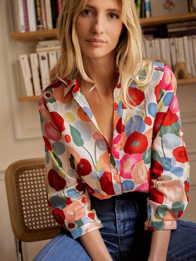 Norah | Blusa elegante com estampa floral para mulheres