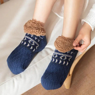 Meias de inverno anti -Slip para interior