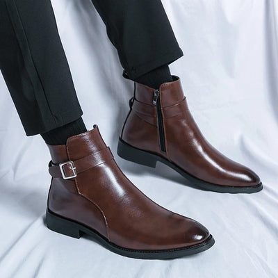 Elegantes botas de piel para hombre | Confort