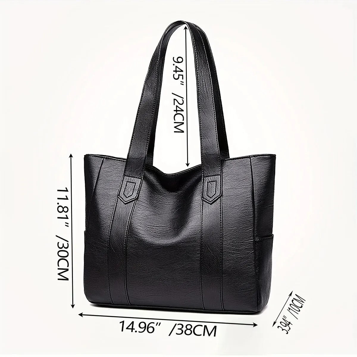 Bolsa clássica de grande capacidade