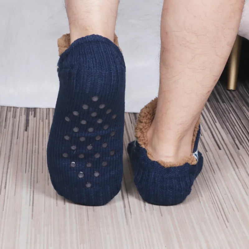Meias de inverno anti -Slip para interior