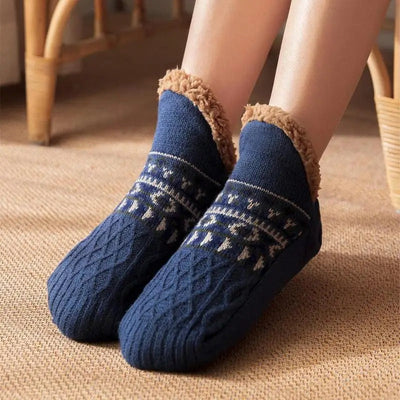 Meias de inverno anti -Slip para interior
