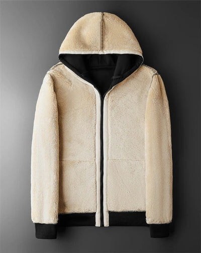 Jaqueta polar grossa e quente para homens