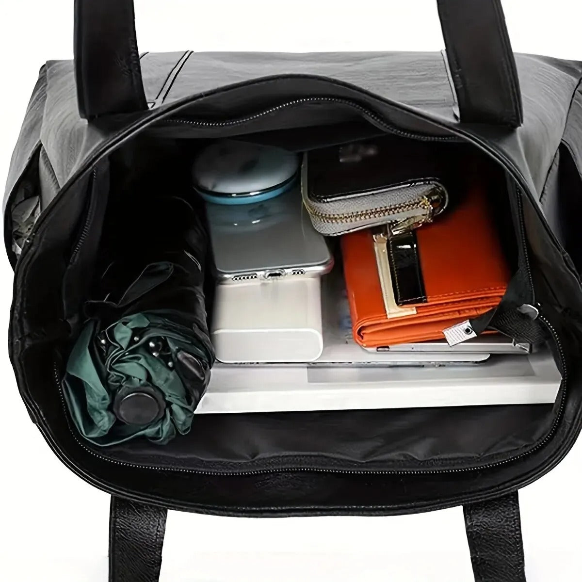 Bolsa clássica de grande capacidade