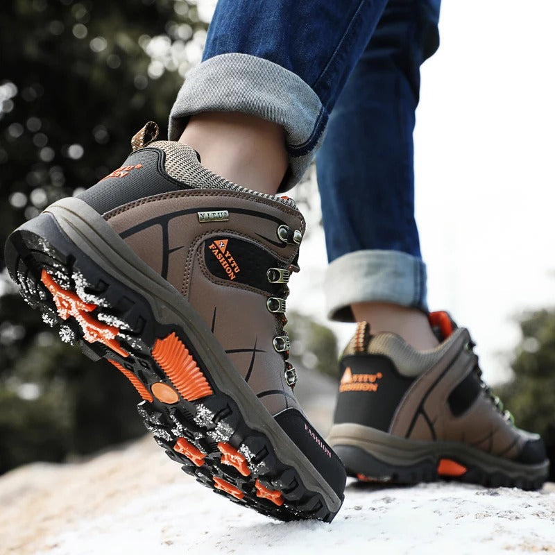 Zapatillas de piel impermeables para hombre