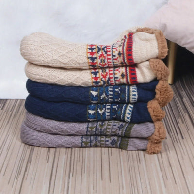 Meias de inverno anti -Slip para interior