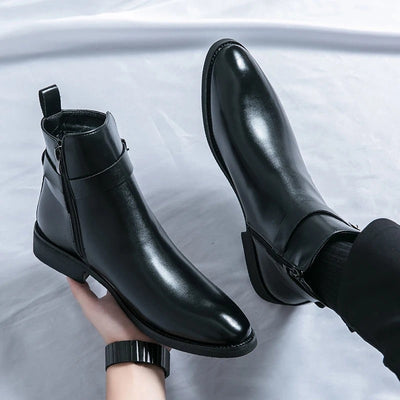 Elegantes botas de piel para hombre | Confort