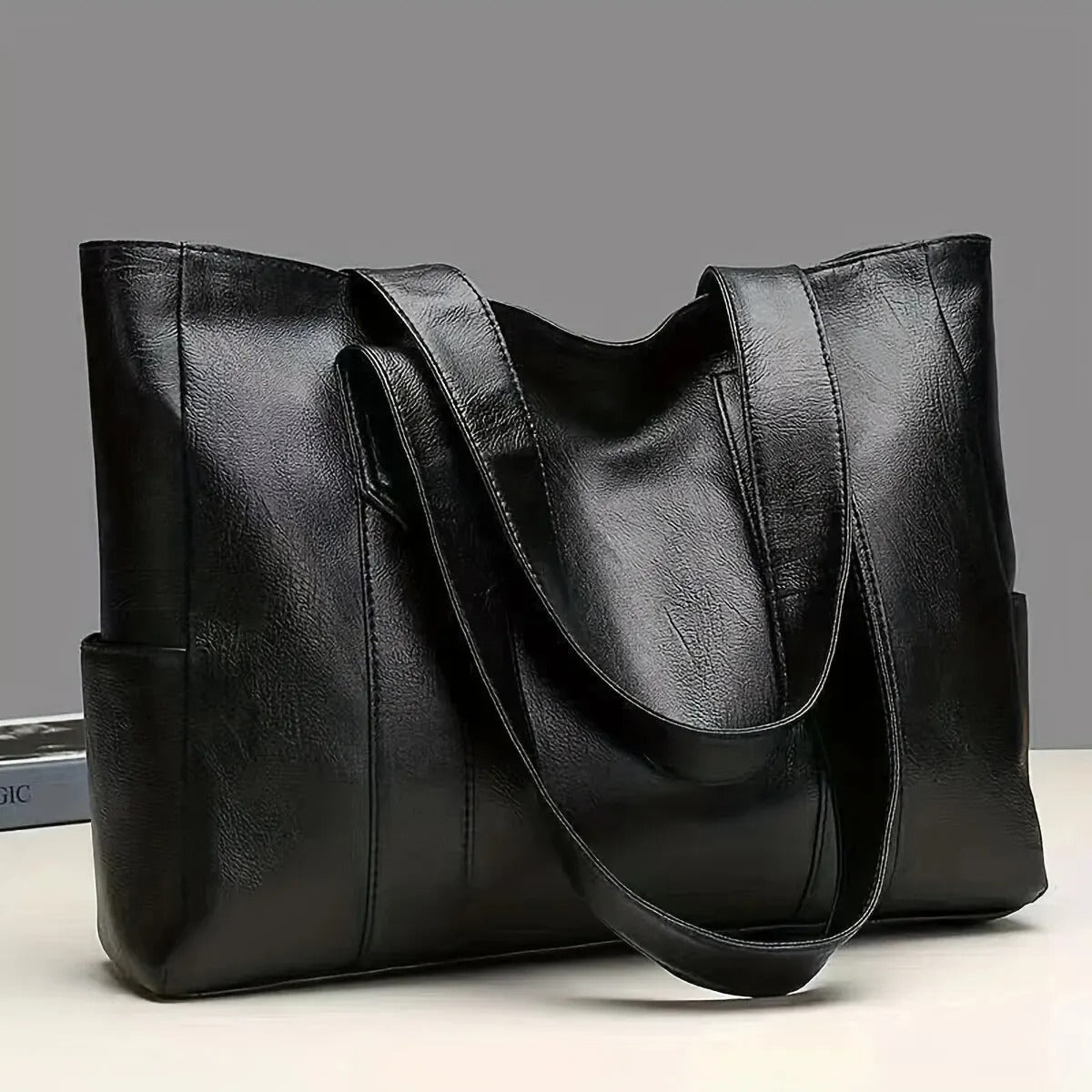Bolsa clássica de grande capacidade