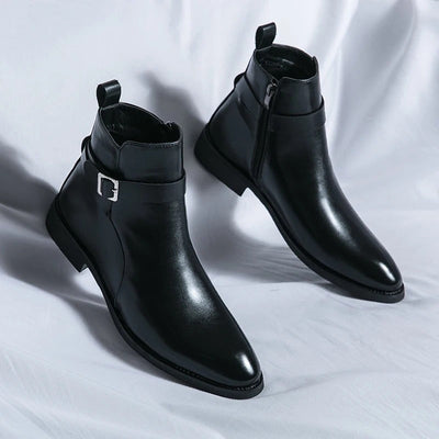 Elegantes botas de piel para hombre | Confort