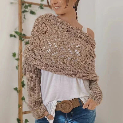 Chal de estilo boêmio aconchegante para mulheres