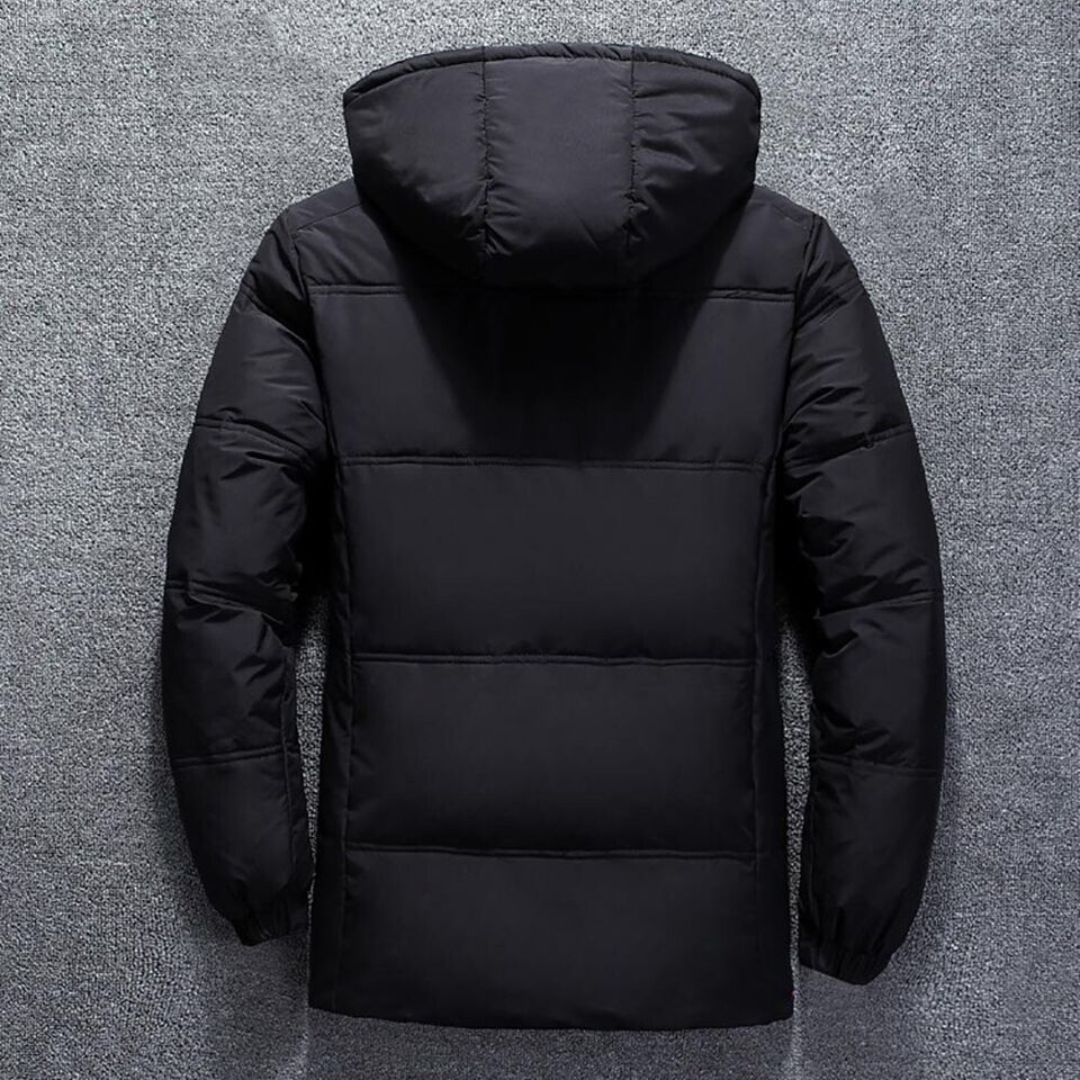 Jaqueta polar com capuz masculino