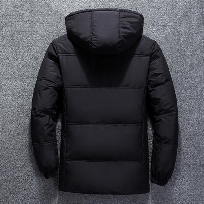 Jaqueta polar com capuz masculino