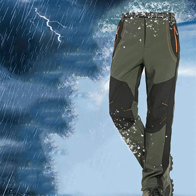 Calças externas à prova d'água masculina