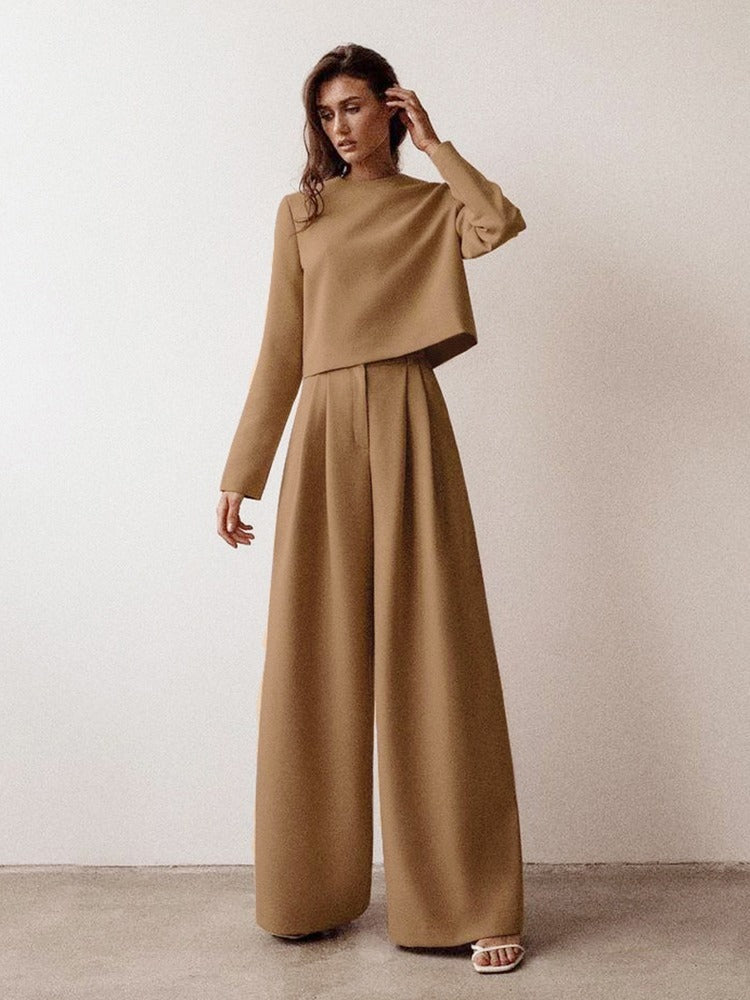 Conjunto elegante de 2 peças para mulheres