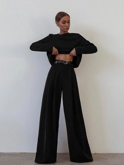 Conjunto elegante de 2 peças para mulheres