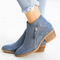 Botas com o zíper feminino