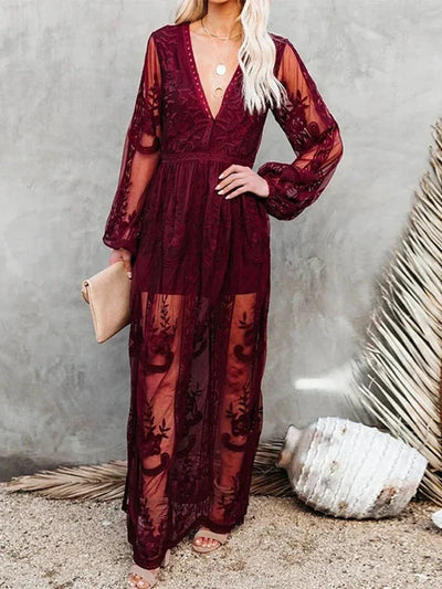 Mabyn - Maxi -cinde Lace Feminina Bohemian