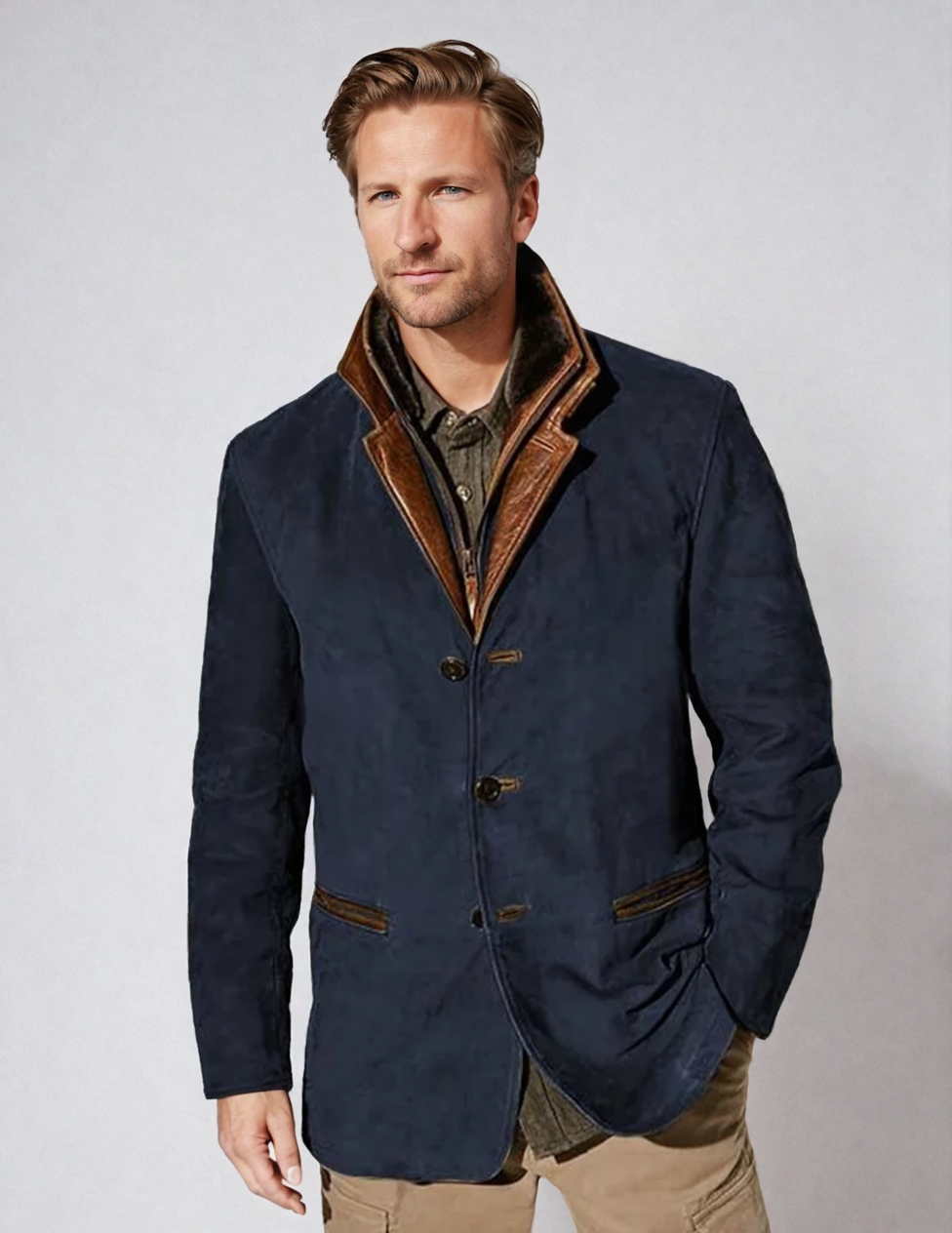 Collin - Elegante chaqueta vintage para hombre