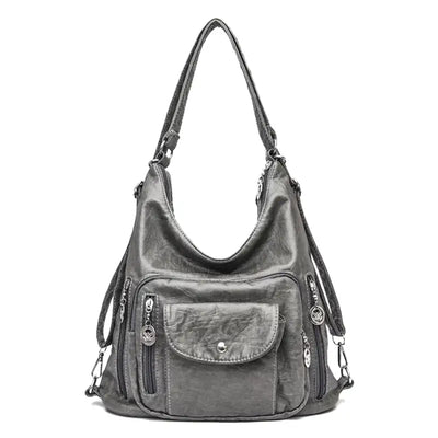 Odalis - bolsa de couro com vários bolsos