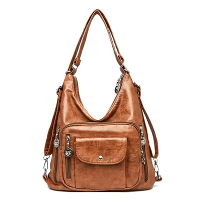 Odalis - bolsa de couro com vários bolsos