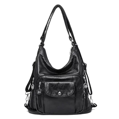 Odalis - bolsa de couro com vários bolsos