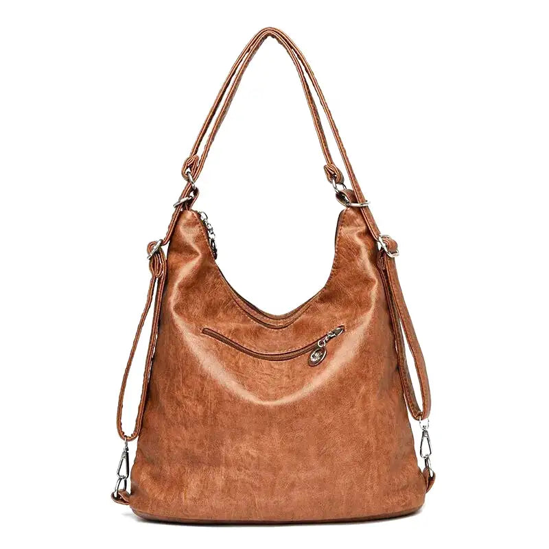 Odalis - bolsa de couro com vários bolsos