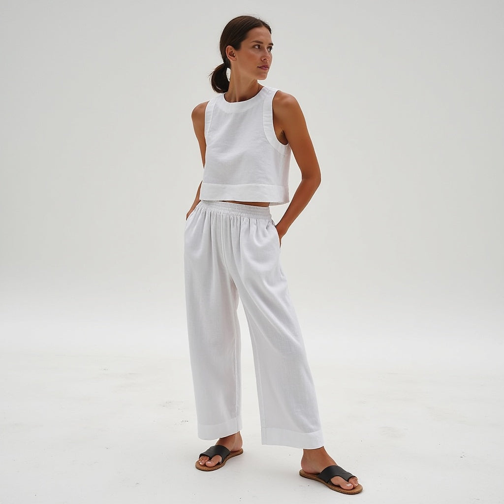 Linen Summer Set para mulheres