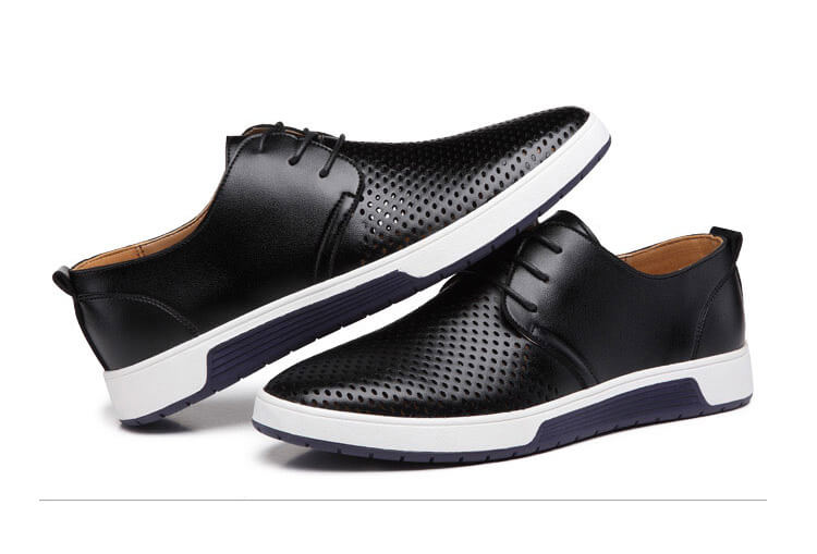 Sapatos casuais de couro oxford