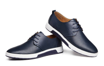 Sapatos casuais de couro oxford
