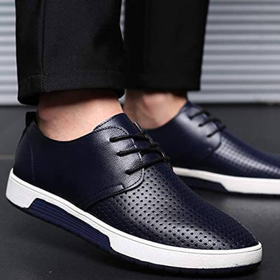 Sapatos casuais de couro oxford