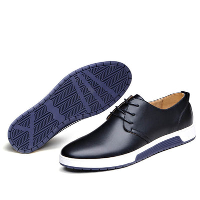 Sapatos casuais de couro oxford