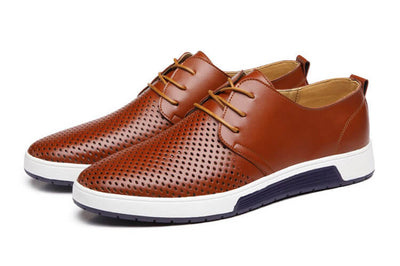 Sapatos casuais de couro oxford