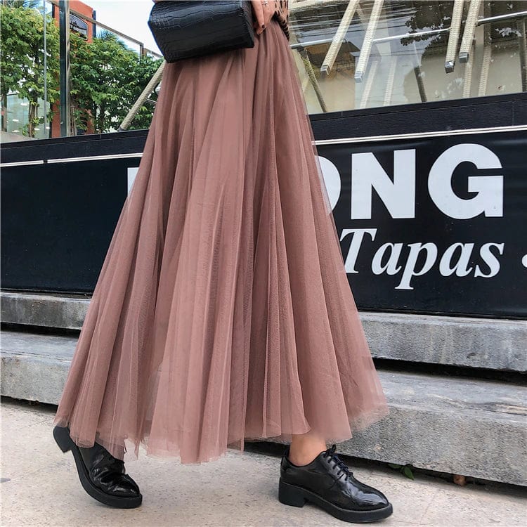 Salia de tule longa