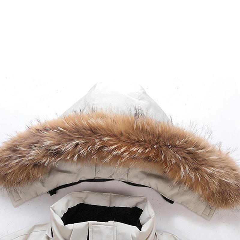 Warmer und dicker Herren Parka Bequeme Winterjacke | mit Fellkapuze